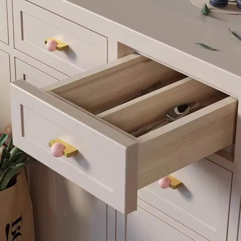 White Crystal Ball+Brass Furni - Furniture Hardware Drop Pulls recension och pris