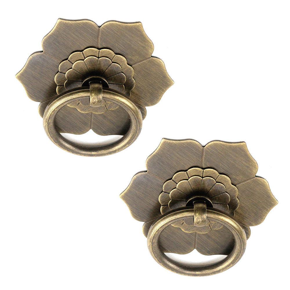 Hanger Ring Floral Brass Cabin - Furniture Hardware Drop Pulls recension och pris